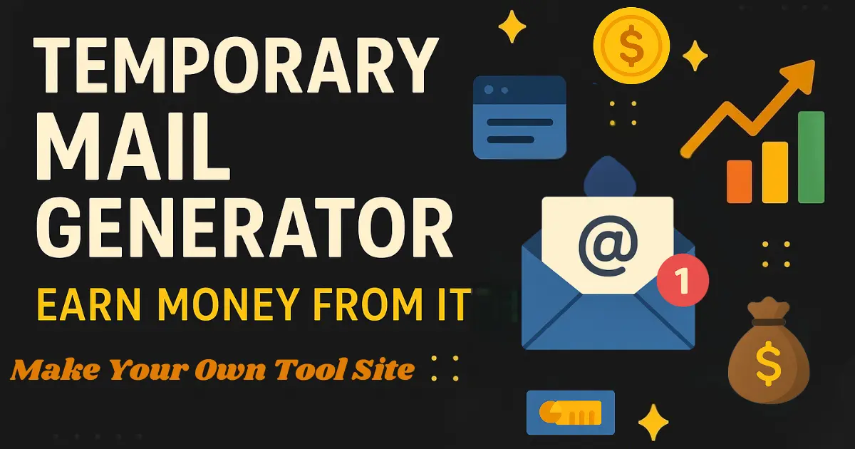 Earm Money from Temporary Mail Generator