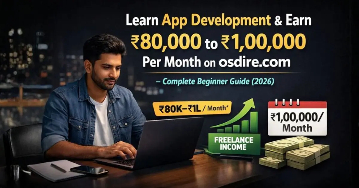 Learn App Development & Earn ₹80,000 to ₹1,00,000 Per Month on osdire.com