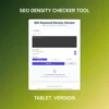 seo density checker tool- tablet version