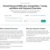 keyword overview
